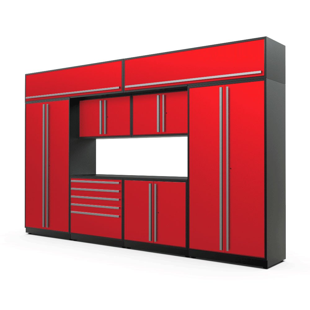 Proslat Fusion Plus 13 ft set MAX Overheads Garage Cabinet