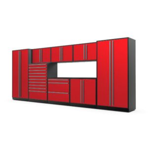 Proslat Fusion Plus 16 ft Garage Cabinet set Tool