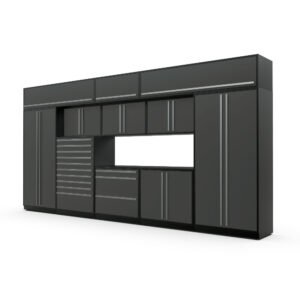 Proslat Fusion Plus 16 ft Garage Cabinet set Tool Overheads