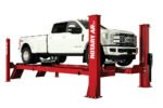 Rotary ARO22 22,000 lb ALI Certified Four-Post Heavy-Duty Open-Front Alignment Lift + Rolling Jacks