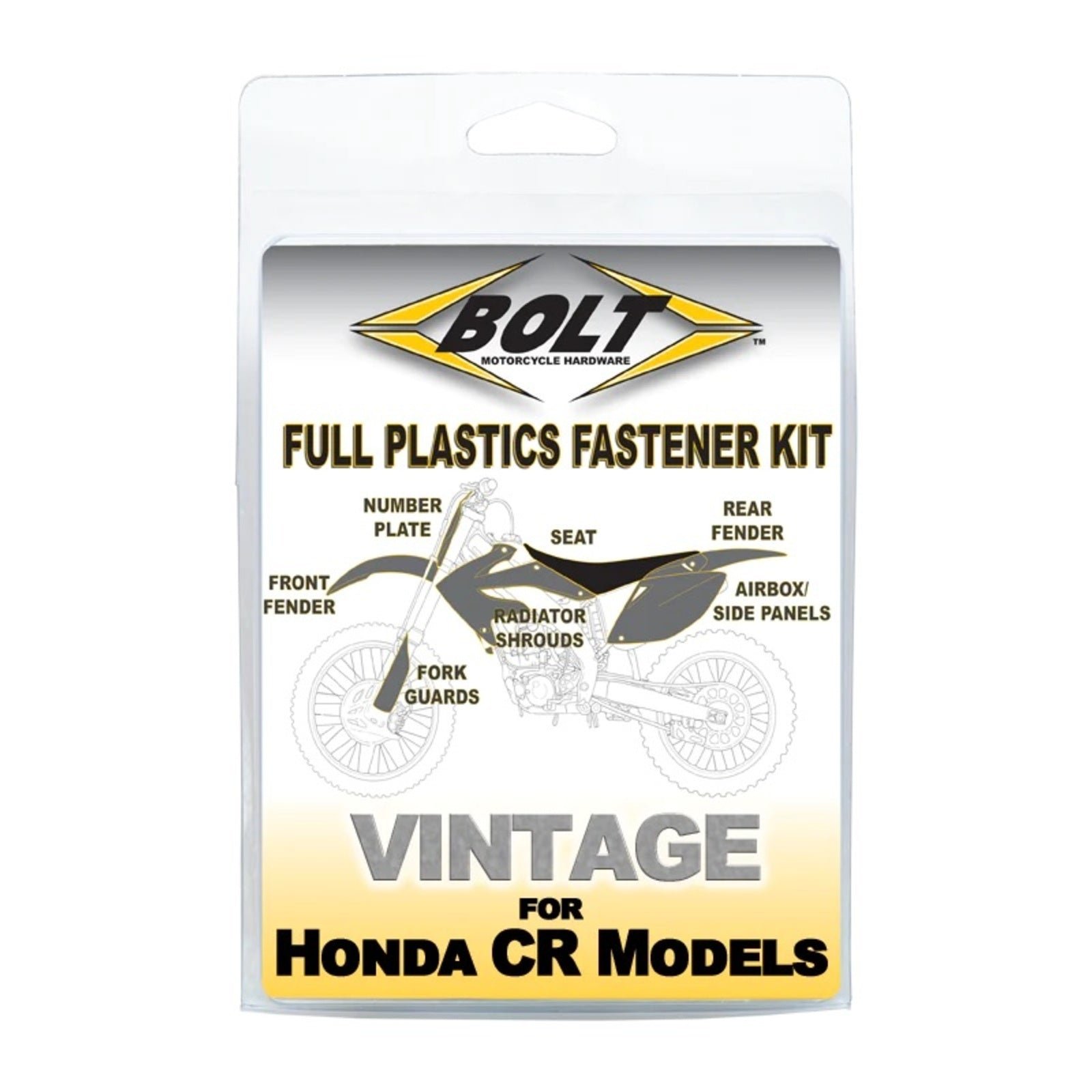 Bolt Body Work Fastener Kit Honda CR125/CR250 '92-'96