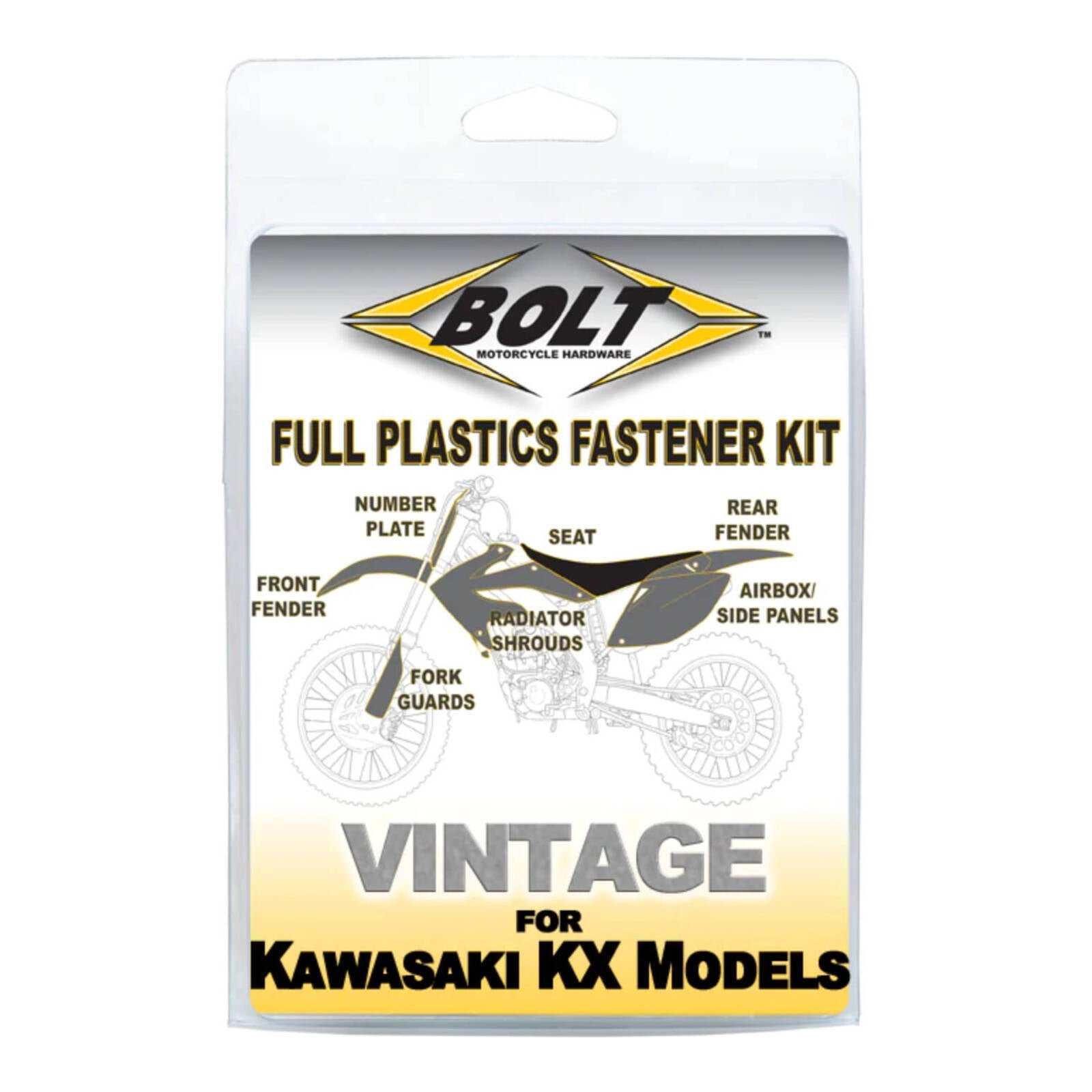 Bolt Body Work Fastener Kit Kawasaki KX450F '19-Present / KX250F '21-Present - Image 3