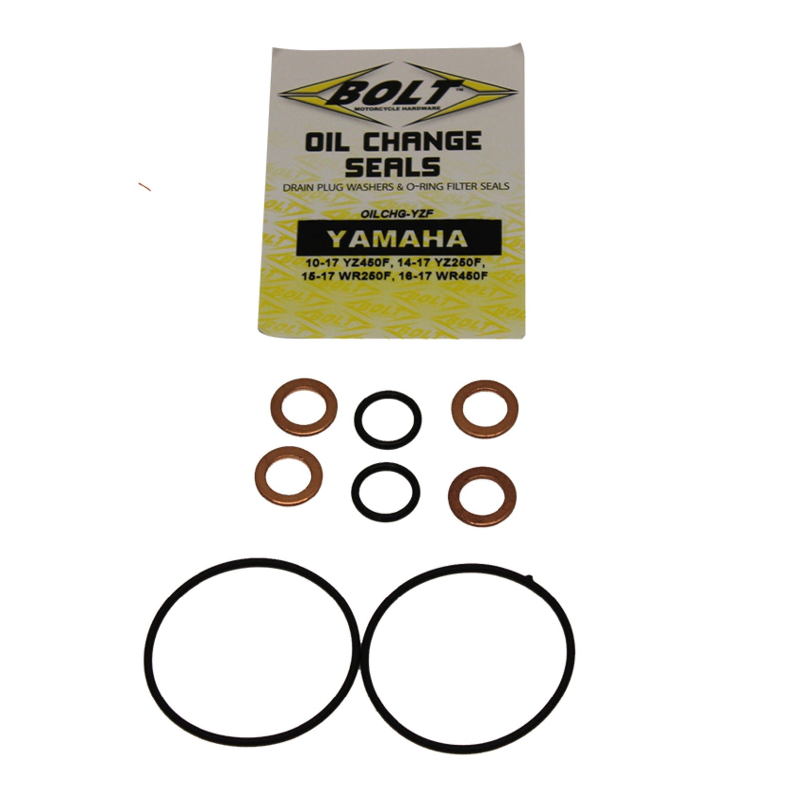 Bolt Oil Change Kit Yamaha YZF/WRF - O-Rings & Crush Washers