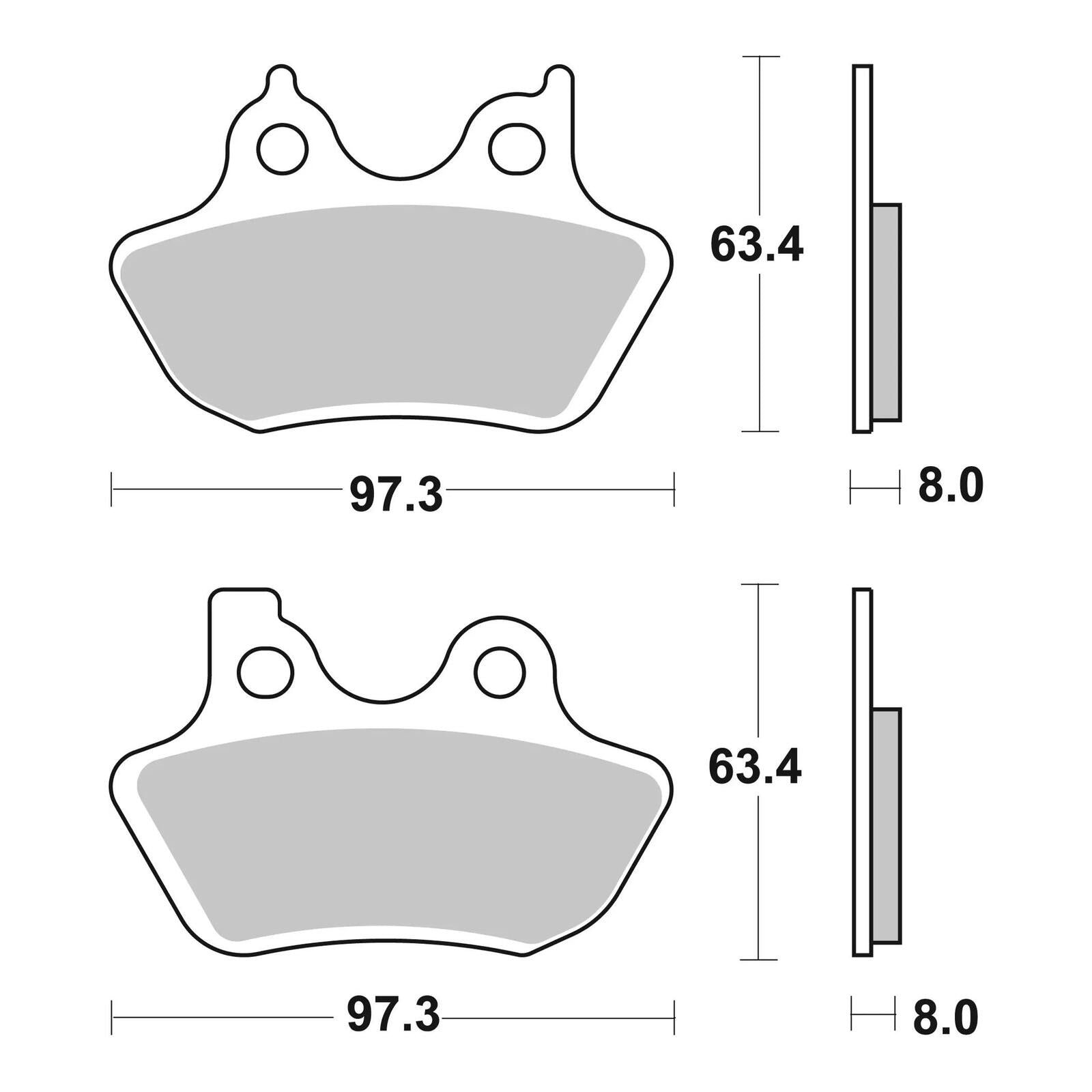 Brembo Prime Brake Pad Sinter Front 07HD16SA - Image 2