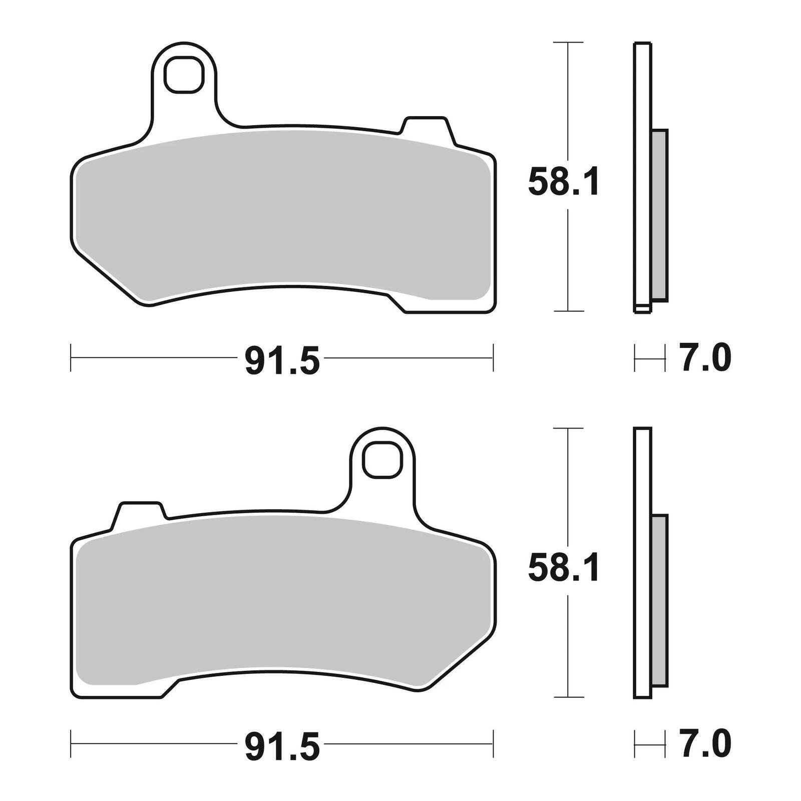 Brembo Prime Brake Pad Sinter Rear 07HD17SP - Image 2