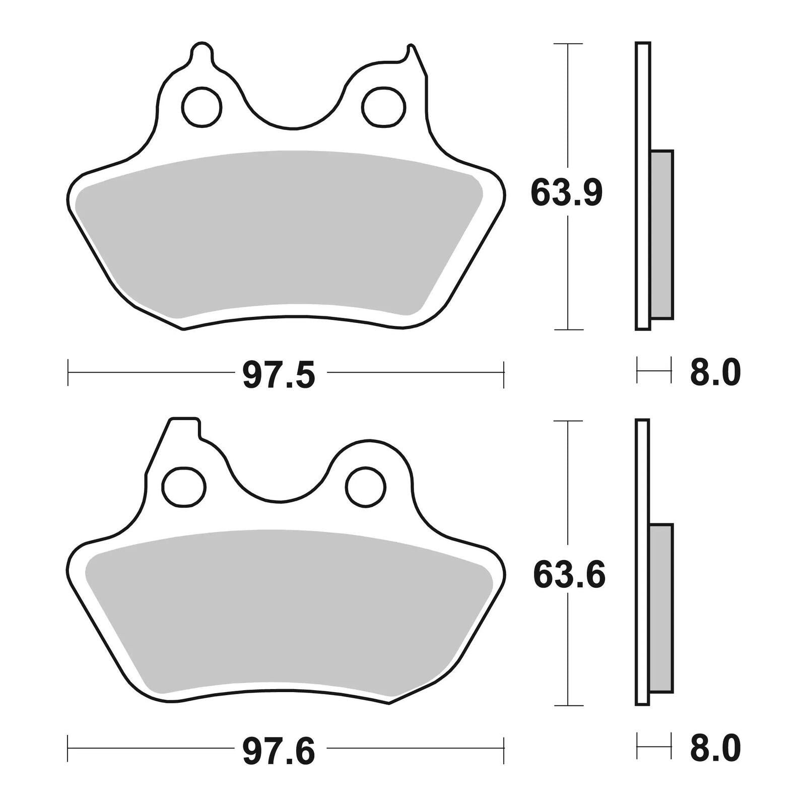 Brembo Prime Brake Pad Sinter Rear 07HD18SP - Image 2