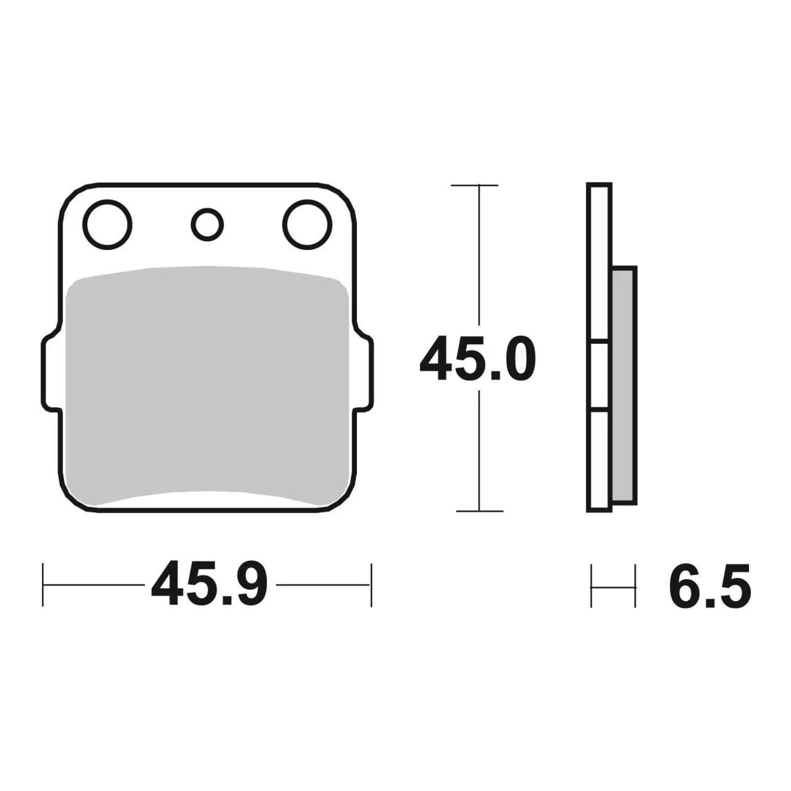 Brembo Upgrade Brake Pad Sinter Front 07HO22SX - Image 3