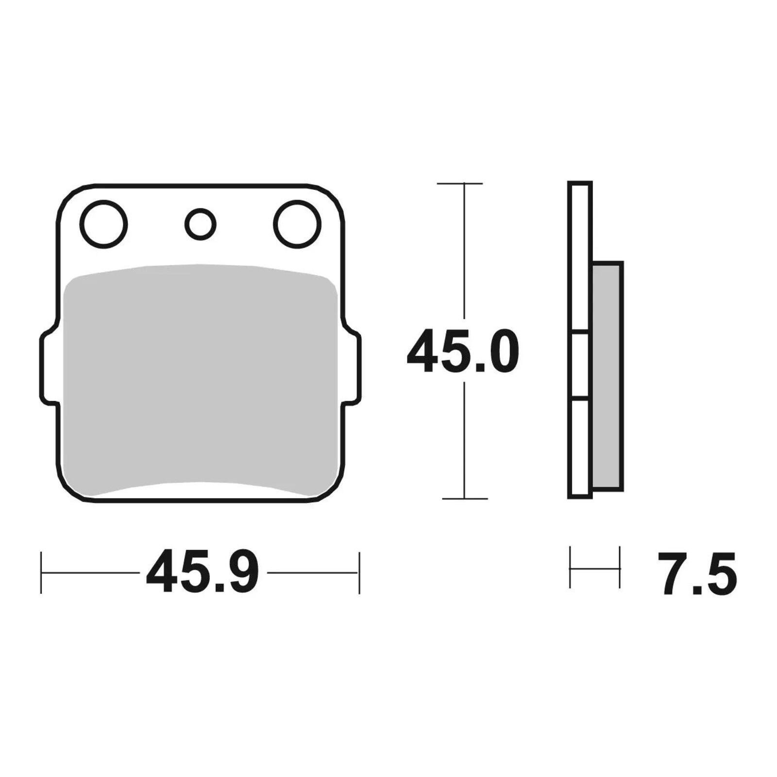 Brembo Upgrade Brake Pad Sinter Front 07HO32SX - Image 3