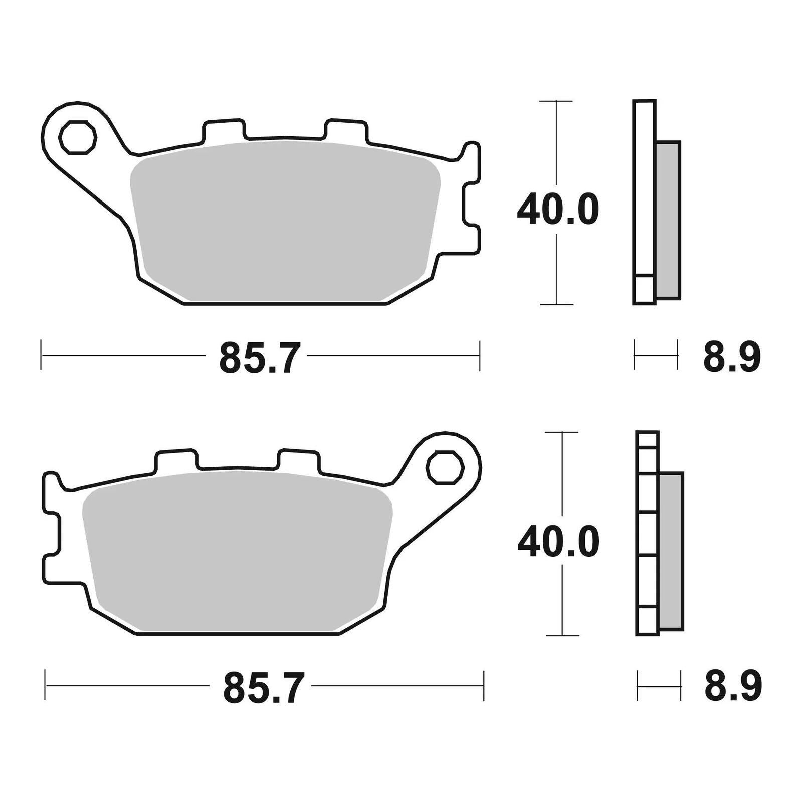 Brembo Prime Brake Pad Sinter Rear 07HO36SP - Image 3
