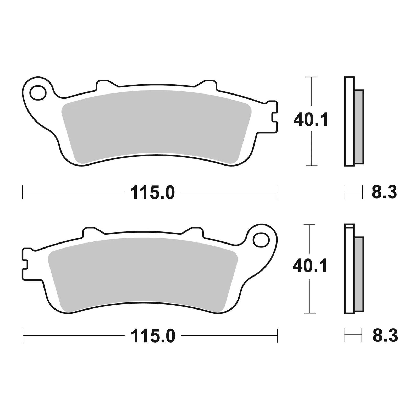 Brembo Prime Brake Pad Sinter Front 07HO42SA - Image 3