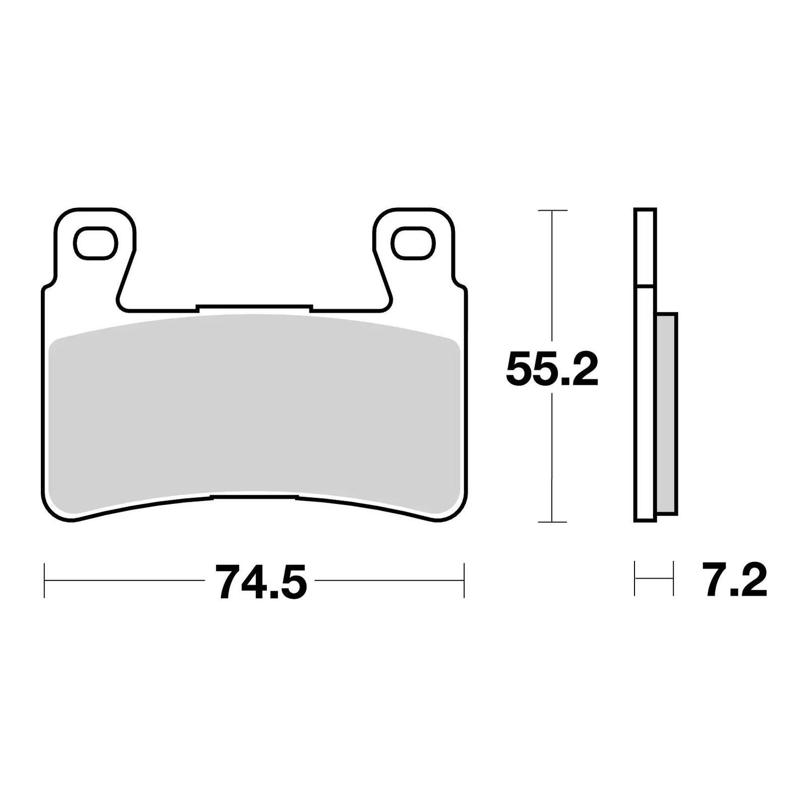 Brembo Prime Brake Pad Sinter Front 07HO45SA - Image 3