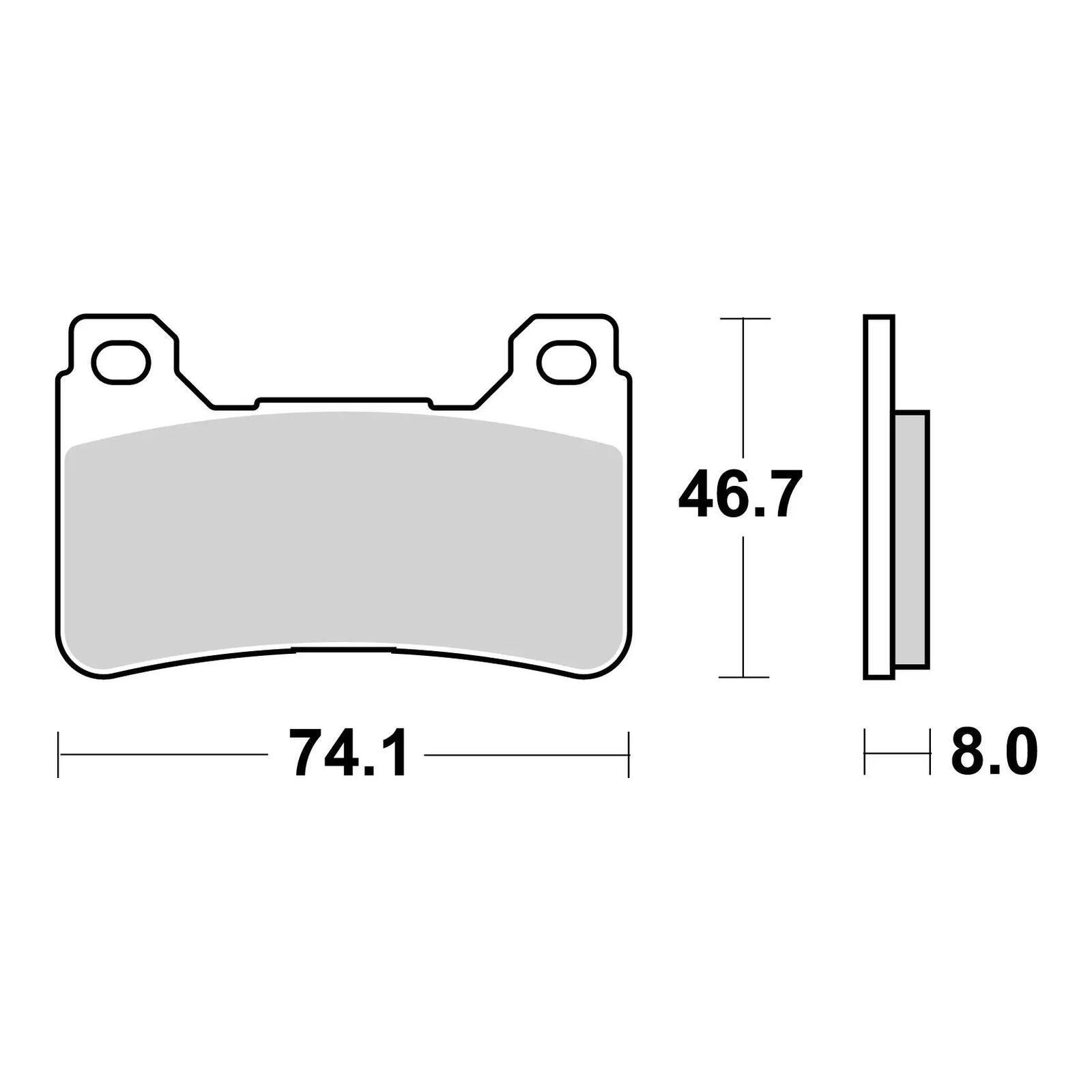 Brembo Prime Brake Pad Sinter Front 07HO50SA - Image 3