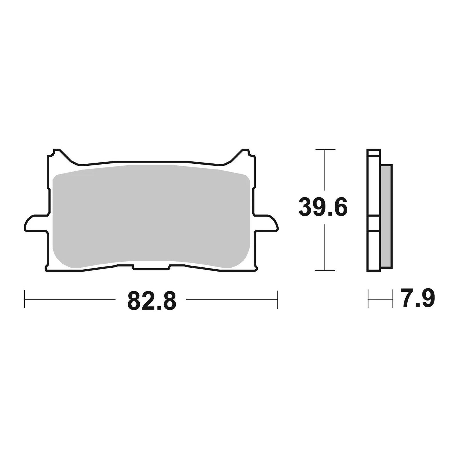 Brembo Prime Brake Pad Sinter Front 07HO62SA - Image 2