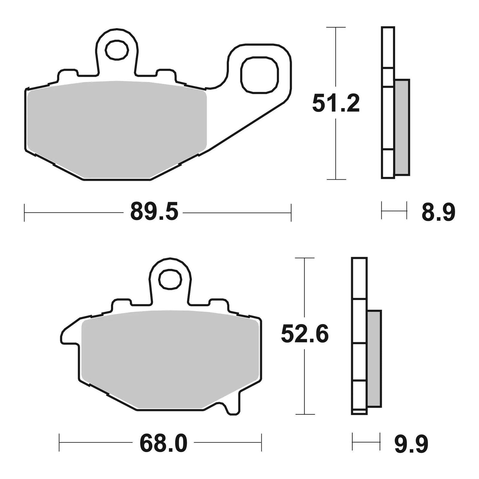 Brembo Prime Brake Pad Sinter Rear 07KA16SP - Image 3