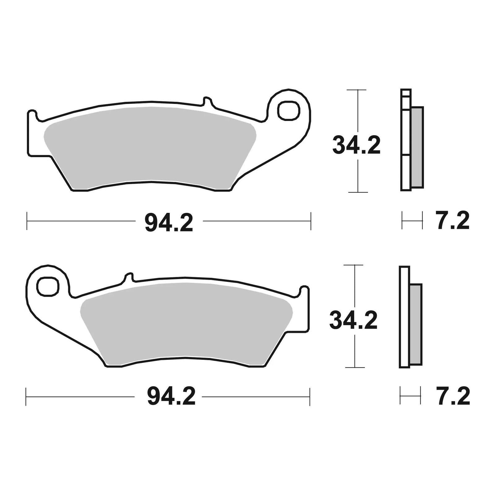 Brembo Upgrade Brake Pad Sinter Front 07KA17SX - Image 3