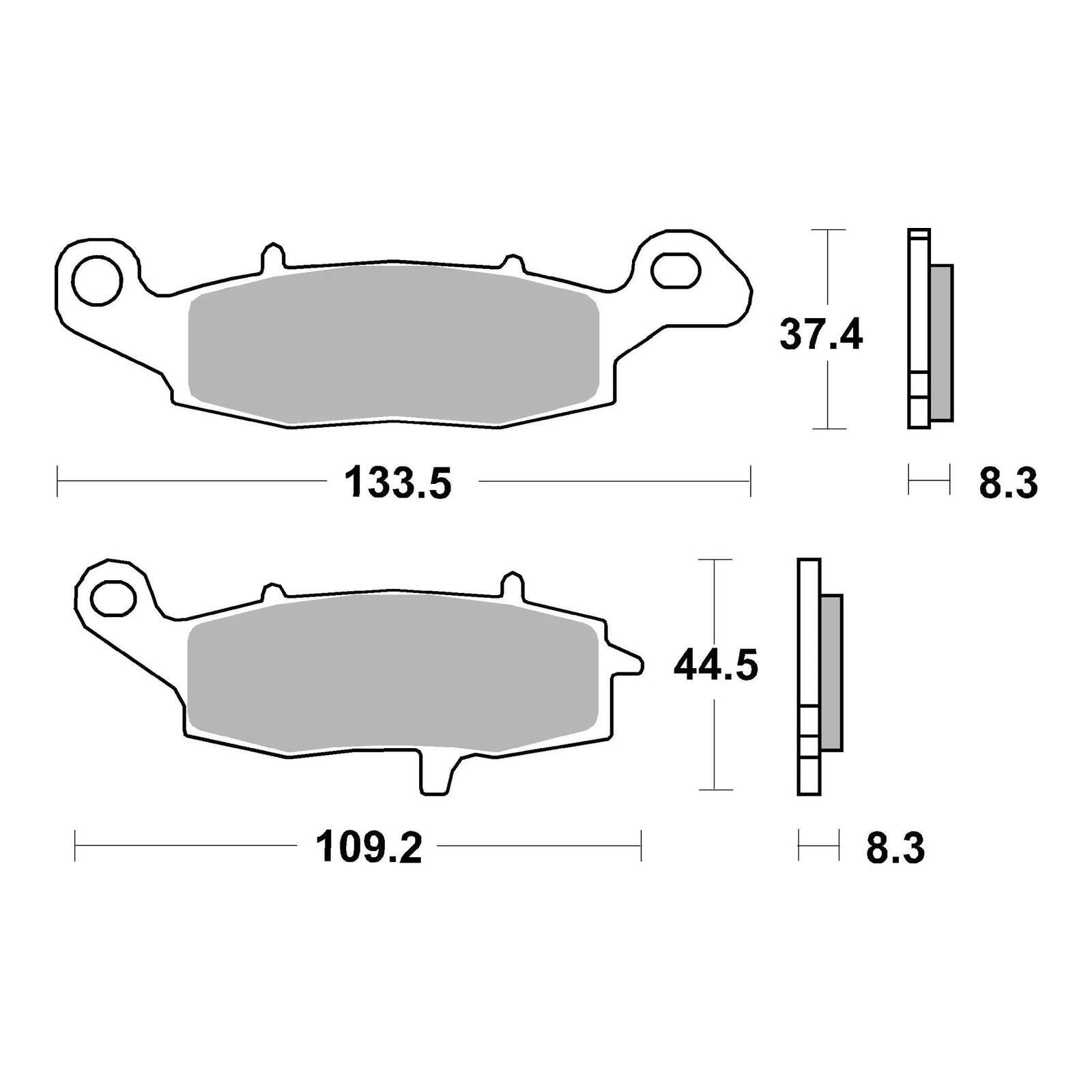 Brembo Prime Brake Pad Sinter Front 07KA19SA - Image 3