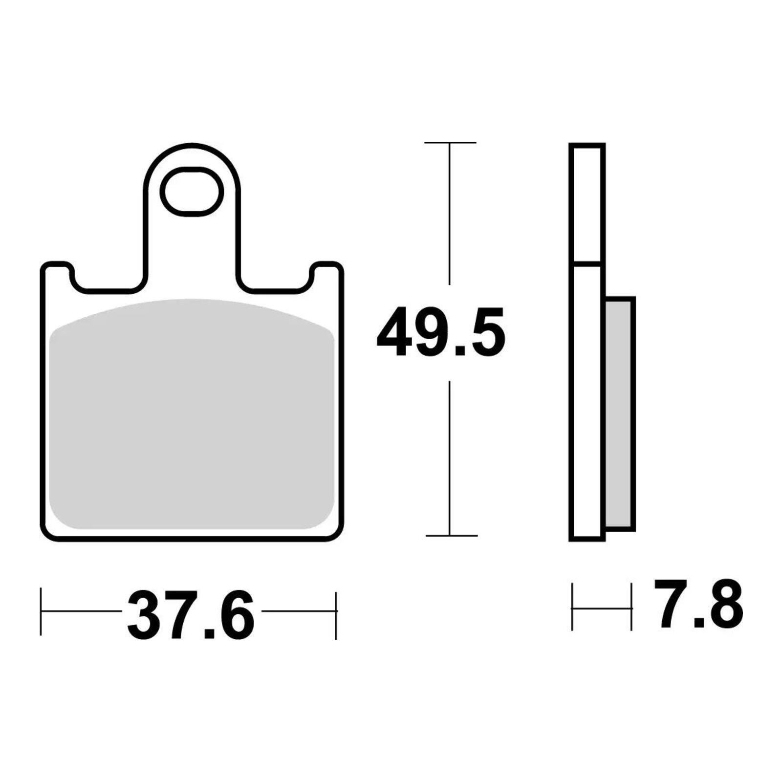 Brembo Prime Brake Pad Sinter Front 07KA28SA - Image 3