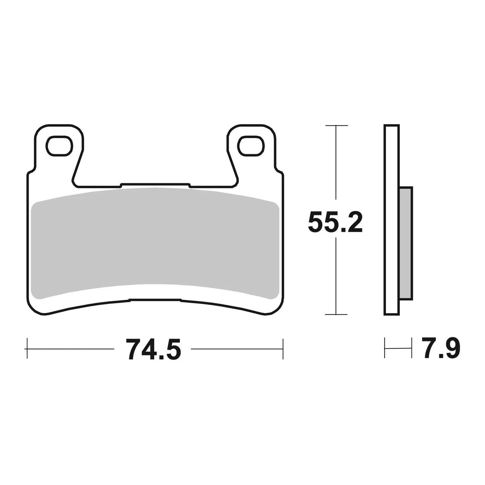 Brembo Prime Brake Pad Sinter Front 07KA29SA - Image 2