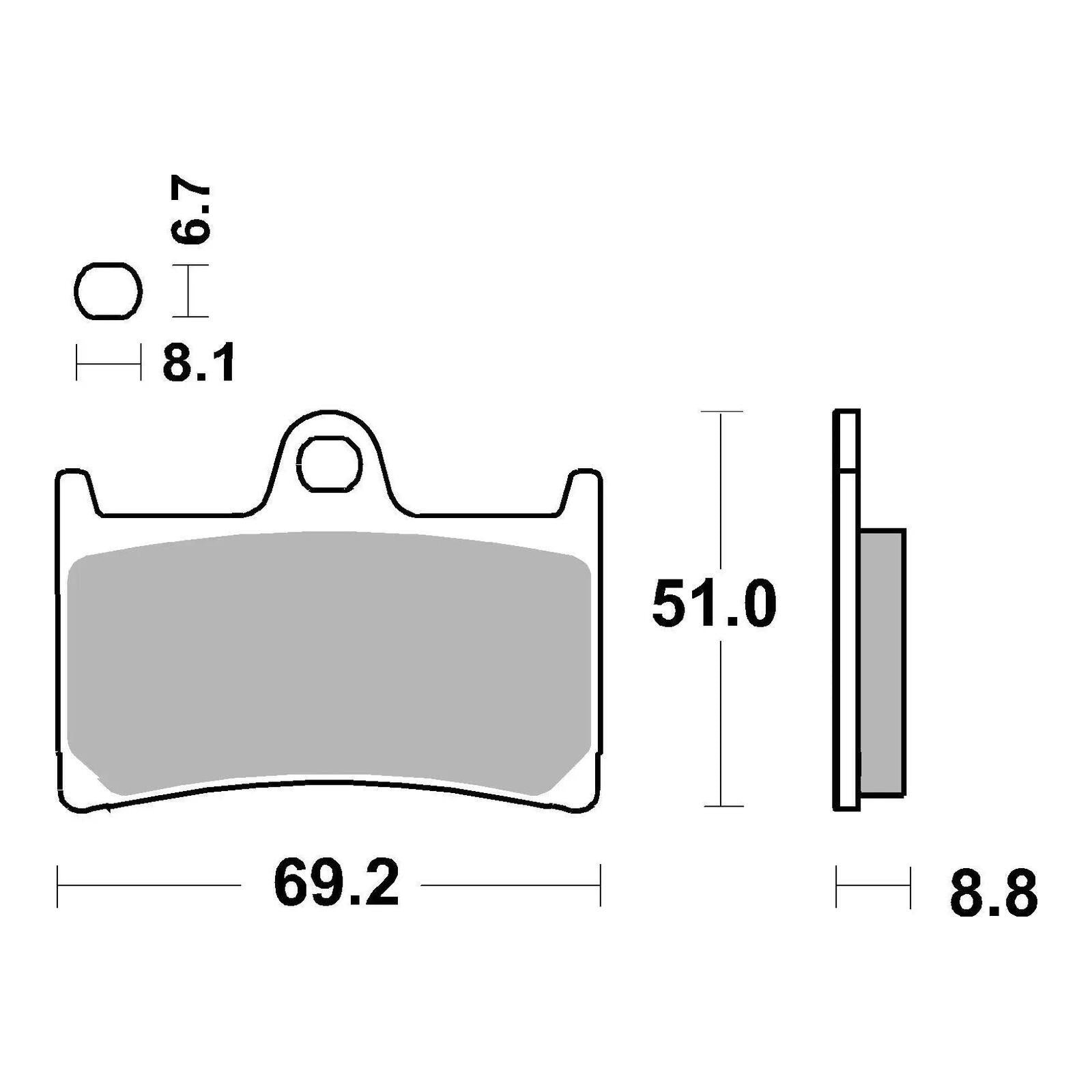 Brembo Prime Brake Pad Sinter Front 07YA23SA - Image 3