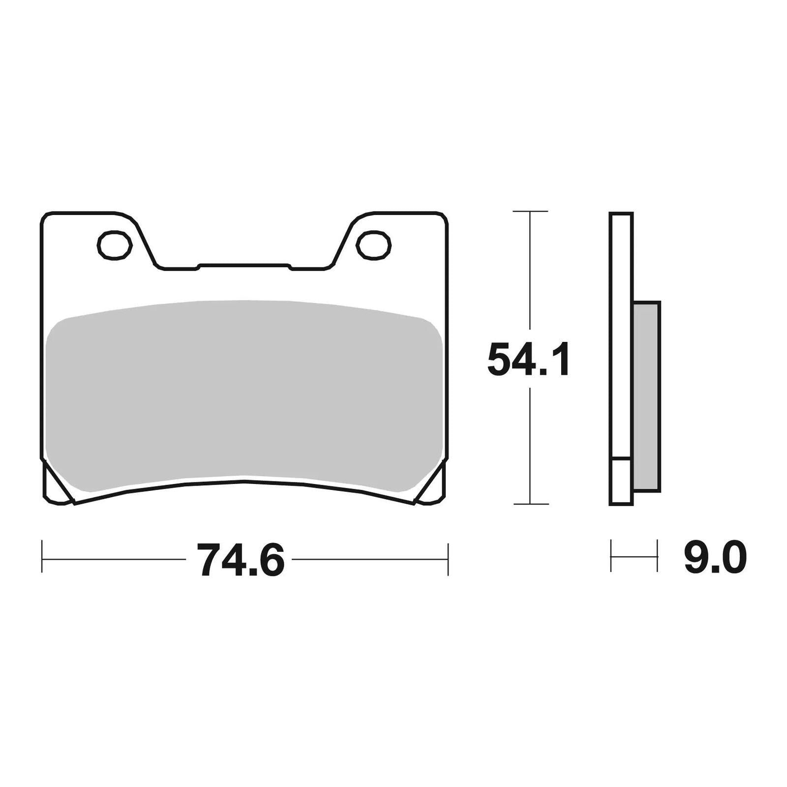 Brembo Prime Brake Pad Sinter Front 07YA24SA - Image 2