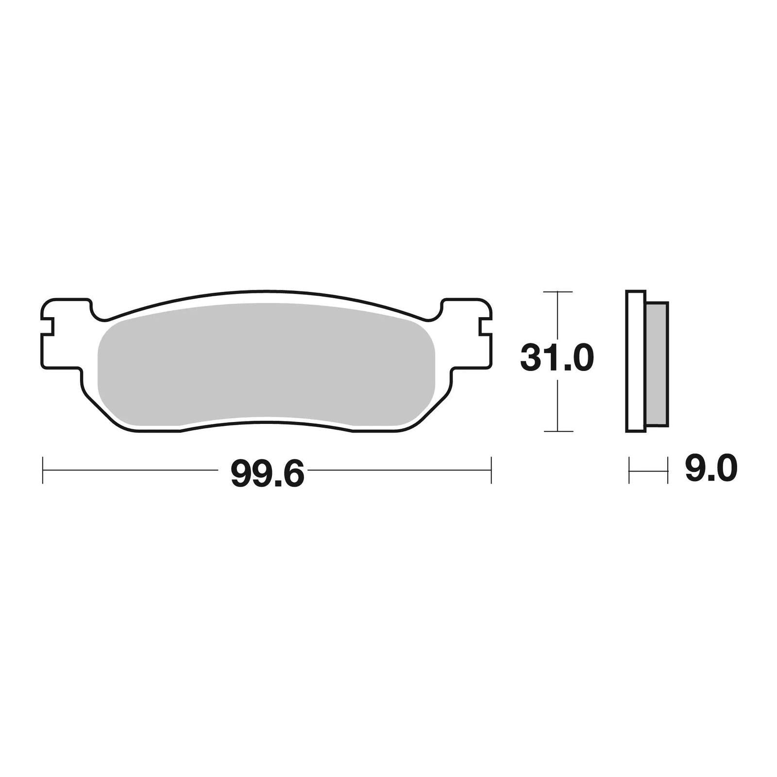 Brembo Prime Brake Pad Sinter Rear 07YA37SP - Image 2