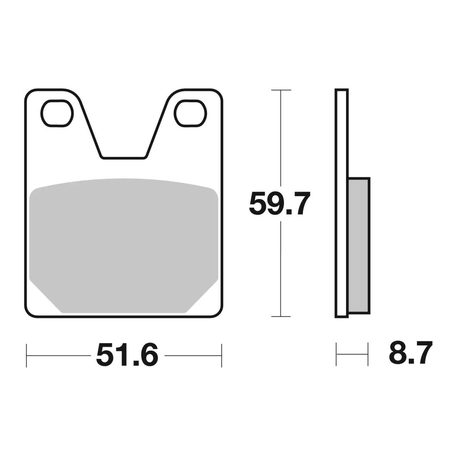 Brembo Prime Brake Pad Sinter Rear 07YA38SP - Image 2