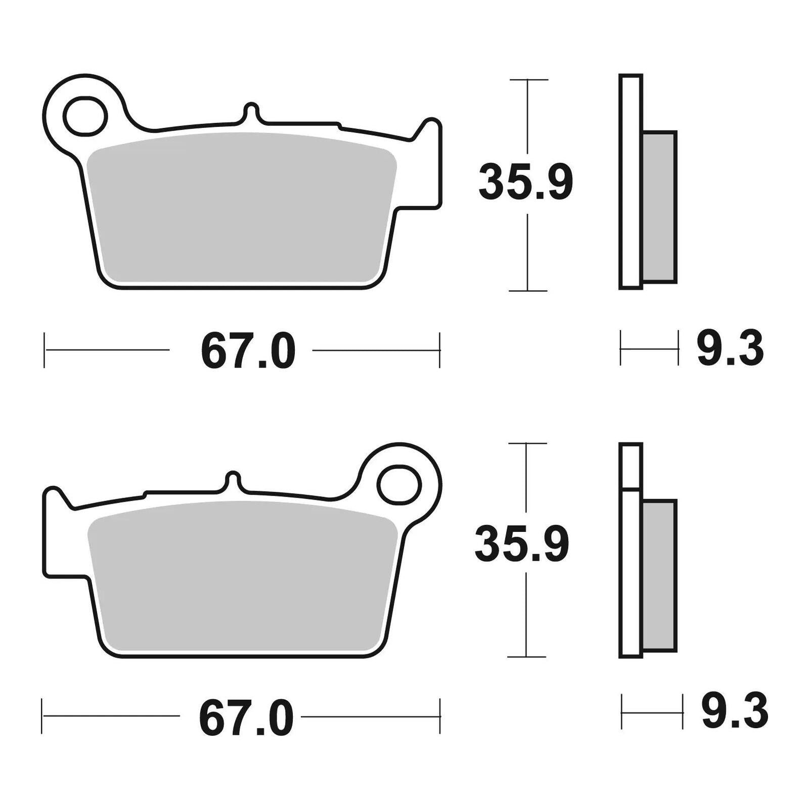 Brembo Upgrade Brake Pad Sinter Rear 07YA41SX - Image 2
