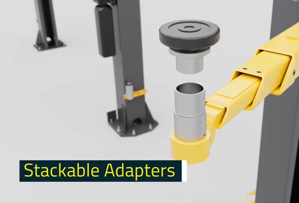 Bendpak 10APX 10,000‐lb. Capacity ALI Certified / Adaptable Clearfloor / Adjustable Width / Screw Pads / HIGH-RISE / 157" O.A. Height - Image 9