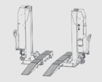 Mahle CAD-FL 15,000 lb. Mobile Column Fork Lift Adapter