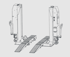 Mahle CAD-FL 15,000 lb. Mobile Column Fork Lift Adapter