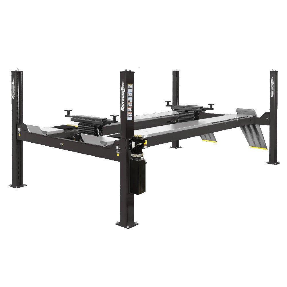 Forward Lift CRA14 14,000 LB. ALI Certified Alignment Four-Post Lift + Rolling Jacks - 182.5” Max Wheelbase - Image 2