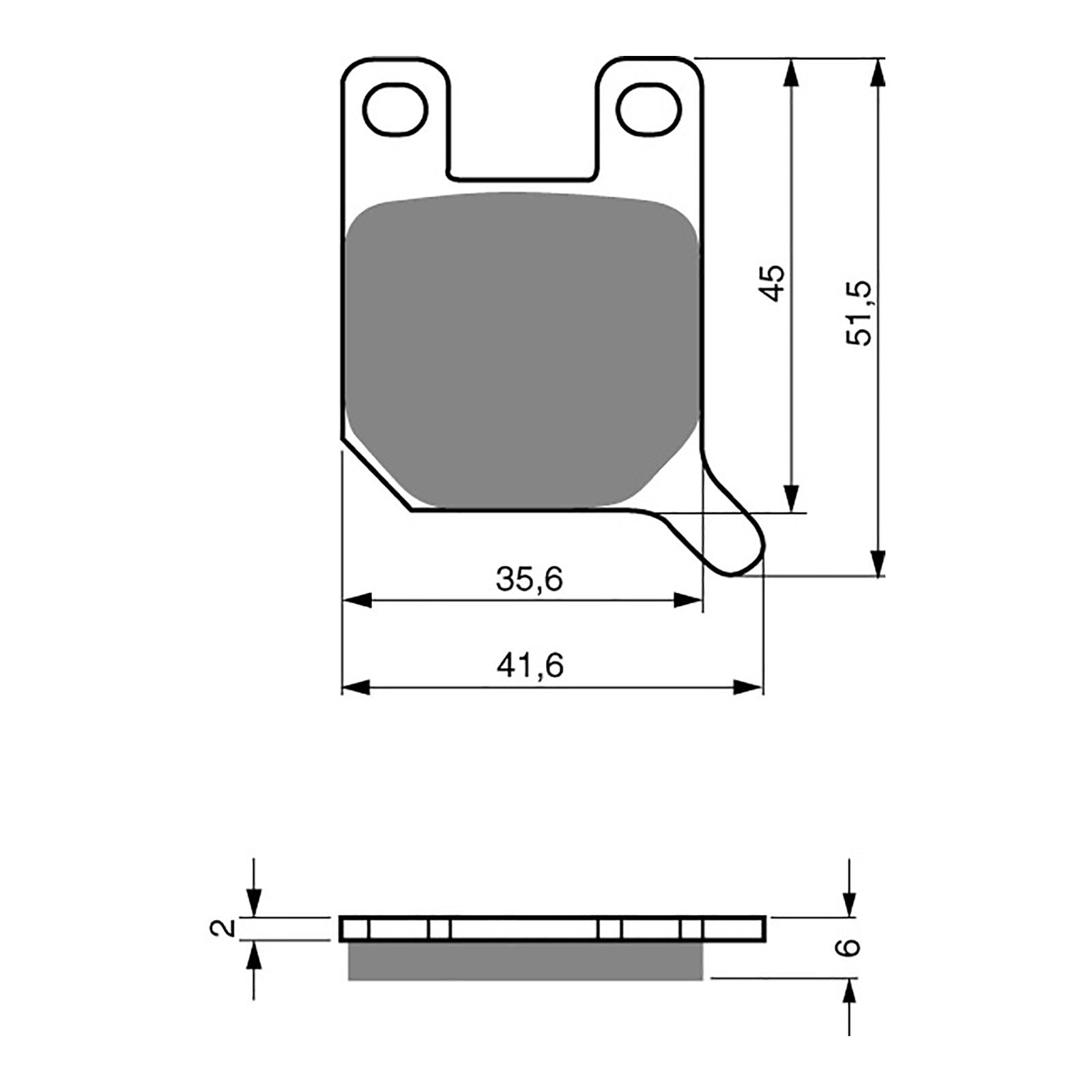 GOLDfren Brake Pads Sintered Sports GF008 - S3 (PH88) - Image 2