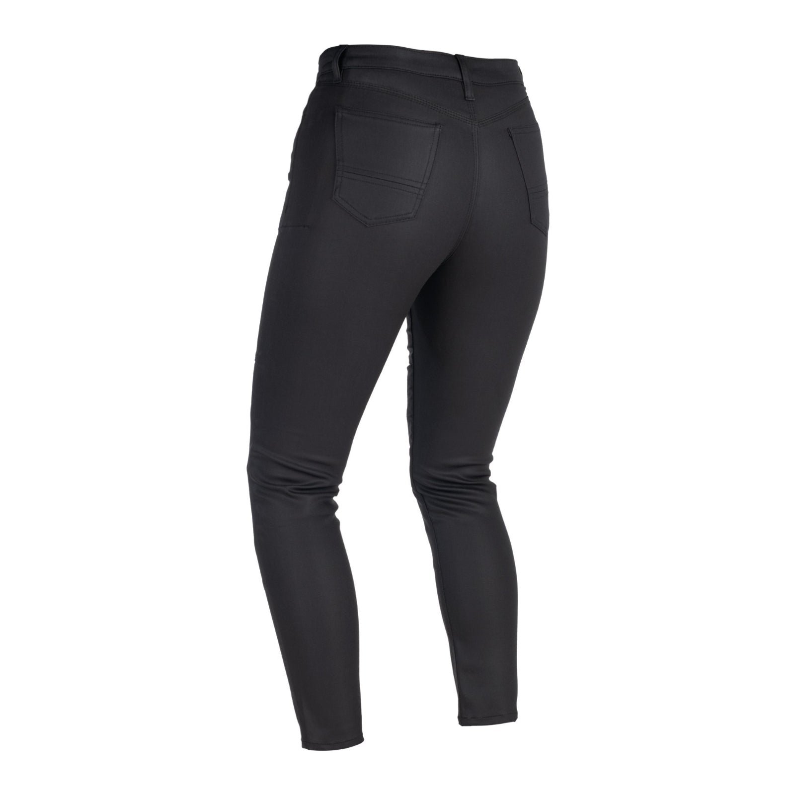 Oxford Ladies OA Waxed Jeggings Pant - Black (Short) - Image 2