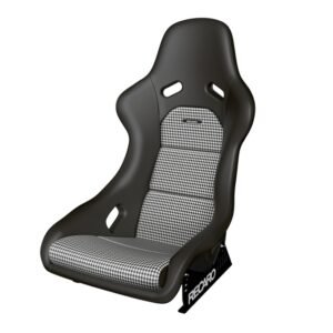 Recaro Classic Pole Position (ABE) Seat - Black Leather / Pepita Fabric