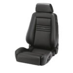 Recaro Ergomed ES Seat - Leather Black / Leather Black - Grey Logo - Passenger