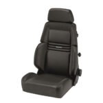 Recaro Expert S Seat - Leather Black / Leather Black - Silver Logo