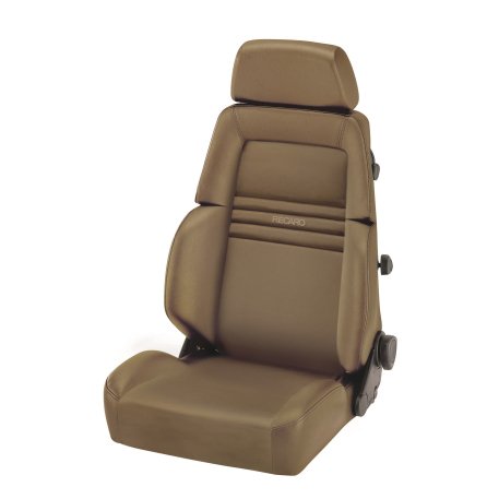 Recaro Expert S Seat - Leather Beige / Leather Beige - Beige Logo