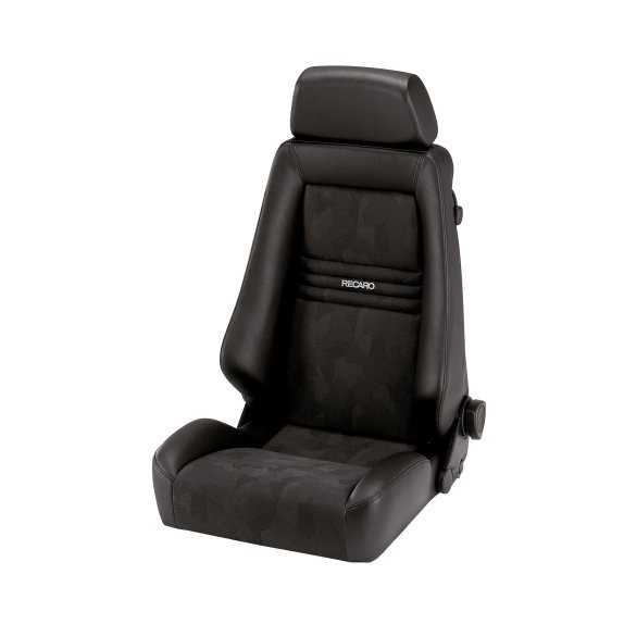 Recaro Specialist M Seat - Leather Black / Black Artista - Silver Logo