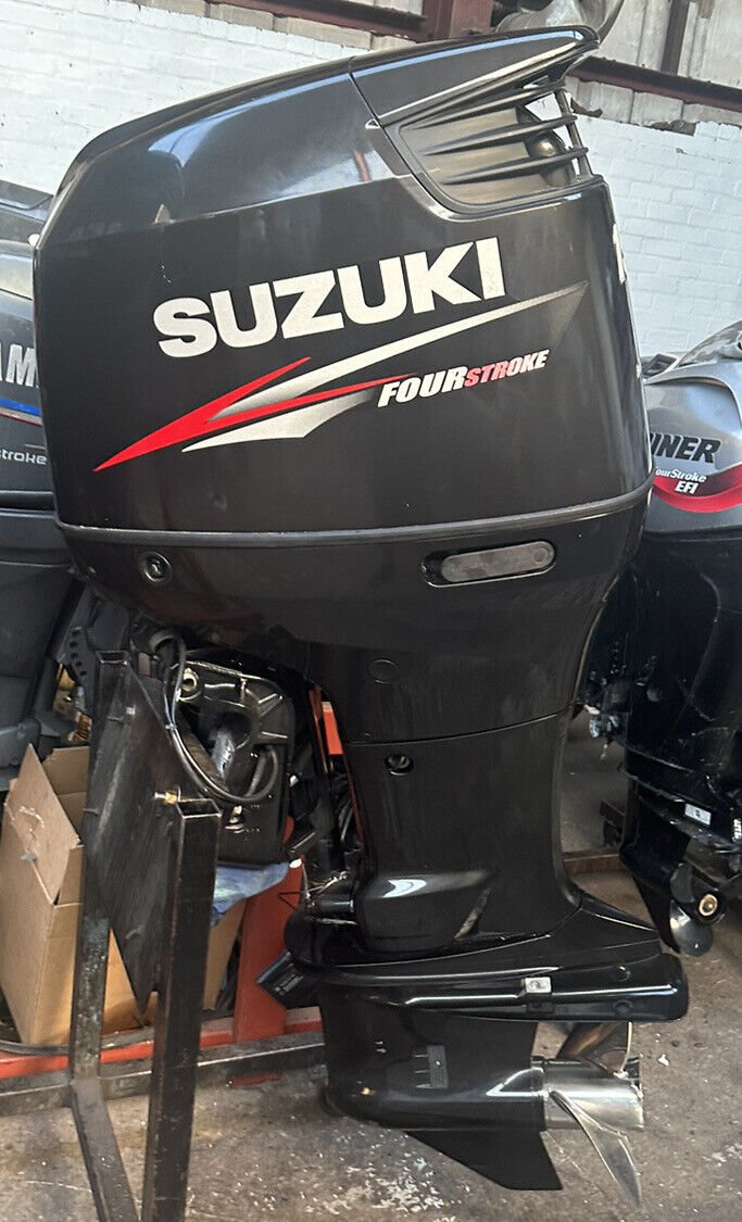 2012 SUZUKI 150HP 4 STROKE EXTRA LONG XL 25" DF150 OUTBOARD REMOTES & GAUGES 370HRS