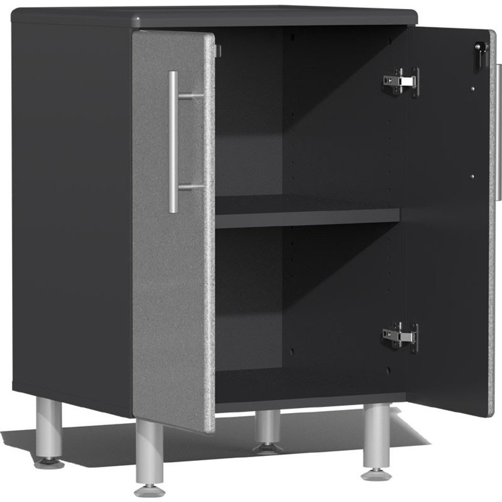 Ulti-MATE Garage 2.0 Series Silver Metallic 7-Piece Set with Bamboo Worktop - Image 4