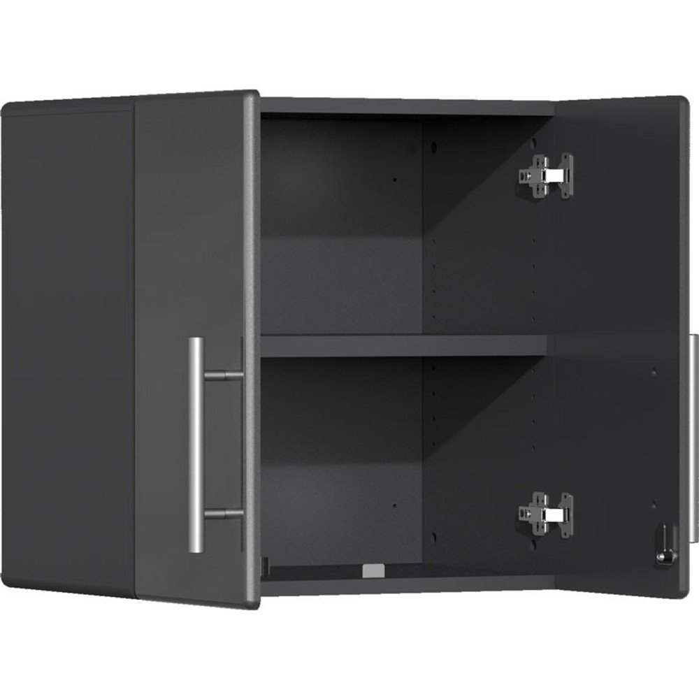 Ulti-MATE Garage Cabinets 2.0 Series Grey Metallic 10-Piece Set with Dual Workstation - Image 4
