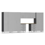 Ulti-MATE Garage Cabinet 2.0 Series 9 Piece Kit with Bamboo Worktop