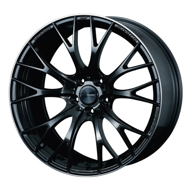 WedsSport SA-20R Wheel (Face F) - 19x8.5 / Offset +38 / 5x114.3 (Metal Black)