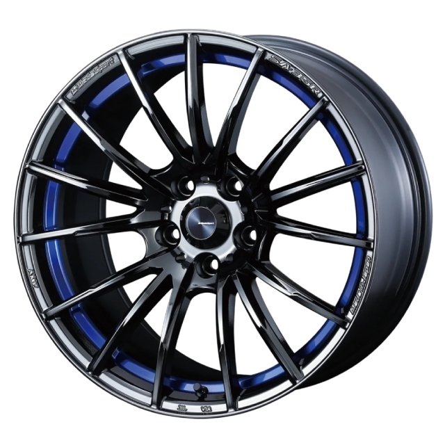 WedsSport SA-35R Wheel (Face FR) - 17x7.5 / Offset +45 / 5x114.3 (Blue Light Chrome II)