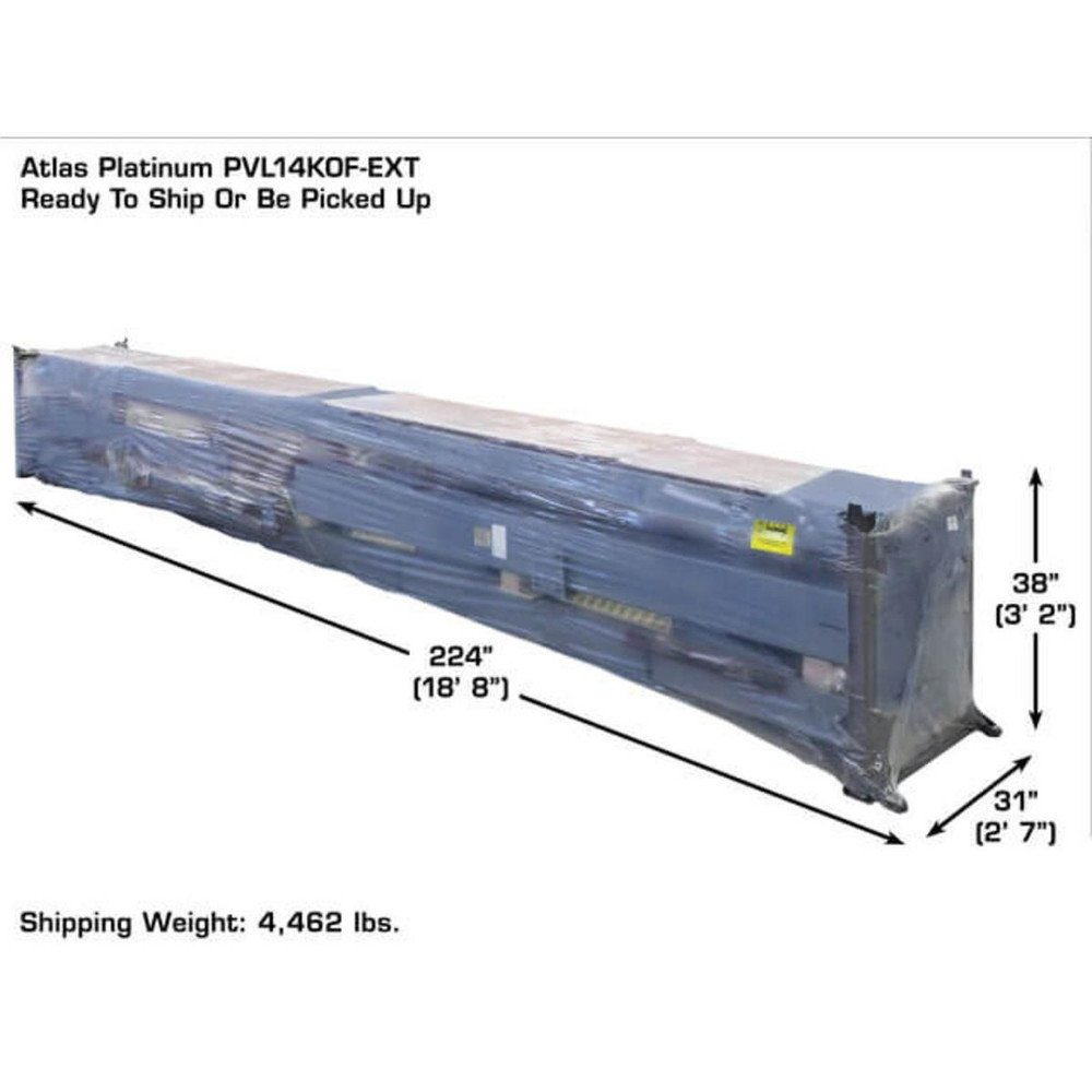 Atlas Platinum PVL14OF-EXT ALI Certified Open Front Alignment 14,000 lb. 4-Post Lift - Image 2