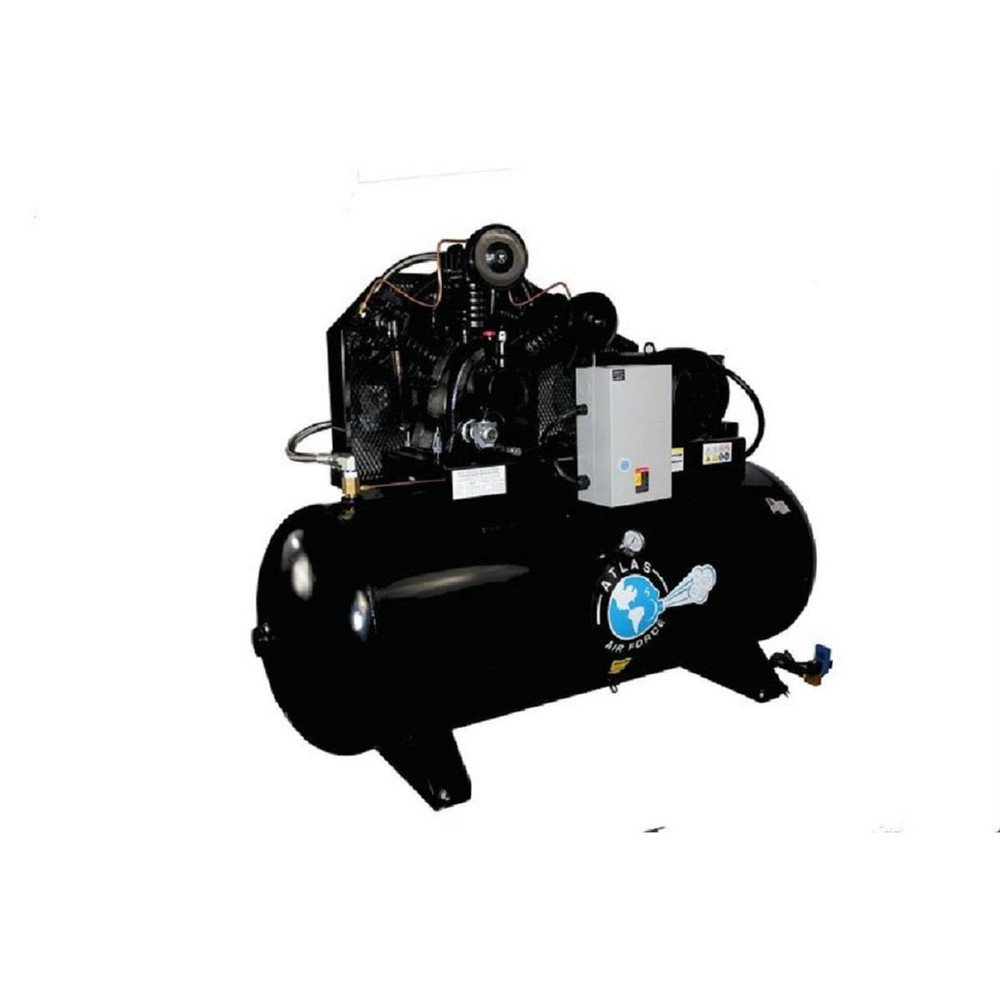 Atlas 10HP 3Phase 120 Gallon Horizontal Air Compressor