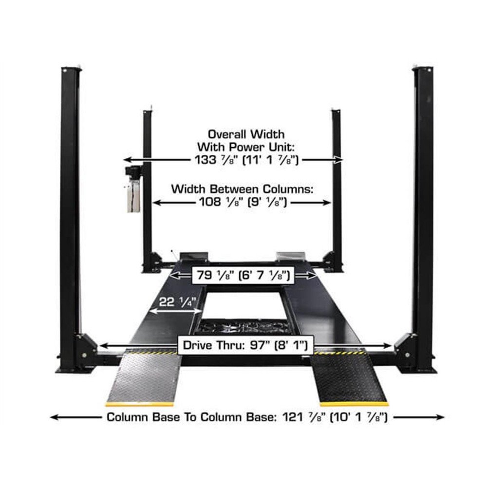 Atlas Apex 9 ALI Certified 9,000 lb. Capacity 4-Post Lift - Image 3