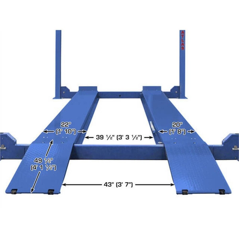 Atlas Platinum PVL14 4-Post Lift + RJ7000 Rolling Jacks ALI Certified Combo - Image 4