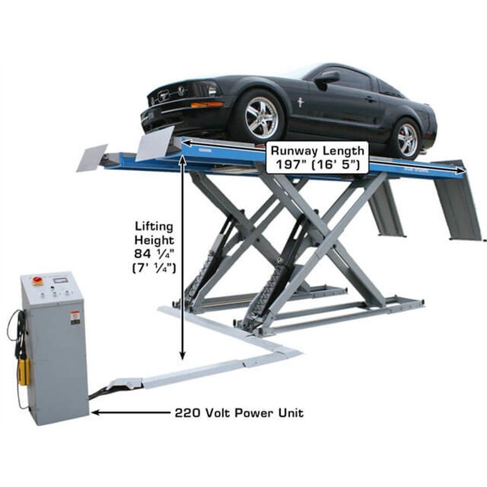 Atlas 12AWFSL 12,000 lb. Capacity Alignment Scissor Lift w/ Wheels-Free System - Image 4