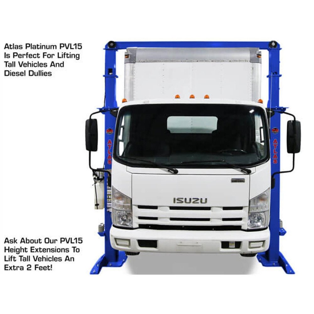 Atlas Platinum PVL15 ALI Certified Commercial Overhead 15,000 lb. Capacity 2-Post Lift - Image 3
